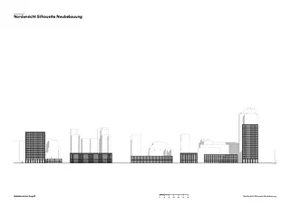 Nordansicht Silhouette Neubebauung