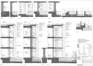 Detailplan Fassadenschnitt