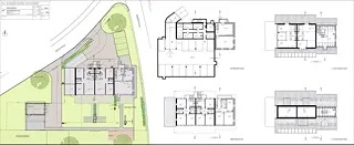 Situationsplan und Grundrisse