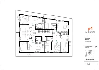 Grundriss 1.–4. Obergeschoss