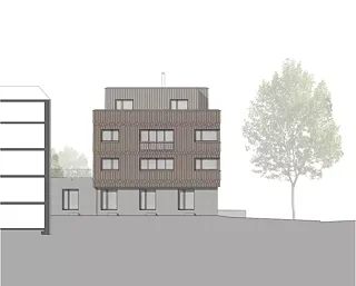 Façade ouest maison C