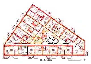 Regelgeschoss Bestand / Abbruch / Neubau