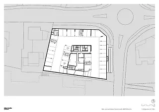 Plan 1e sous-sol 1:200
