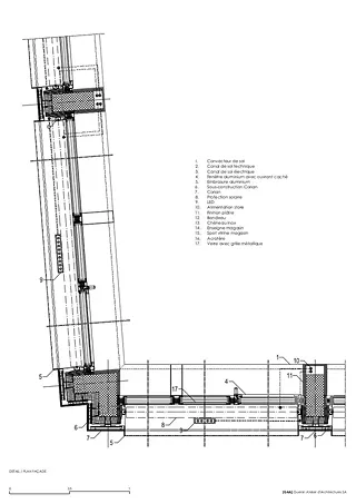 Grundriss Fassadendetail