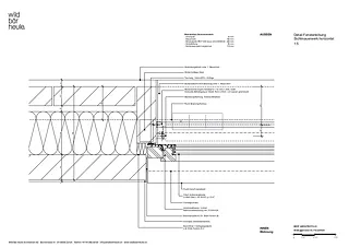 Détail embrasure de fenêtre maçonnerie apparente horizontale