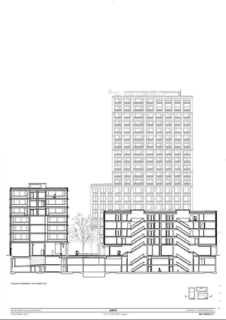 Schnitte und Südfassade