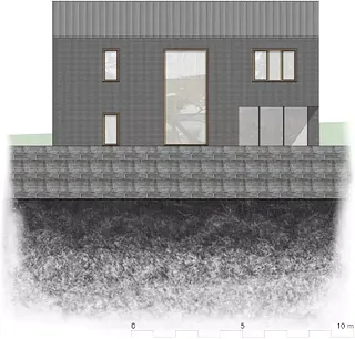 Ansicht Wohnung SO 1:100