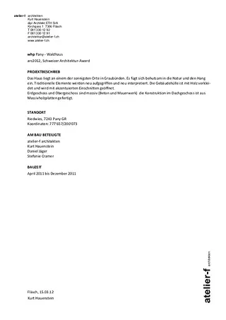 Projektbeschreibung