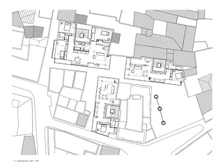 Grundriss 1. – 3. Obergeschoss, Mst. 1:100