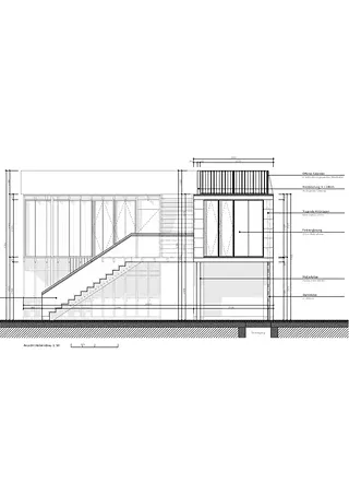 Ansicht Holzeinbau 1:50