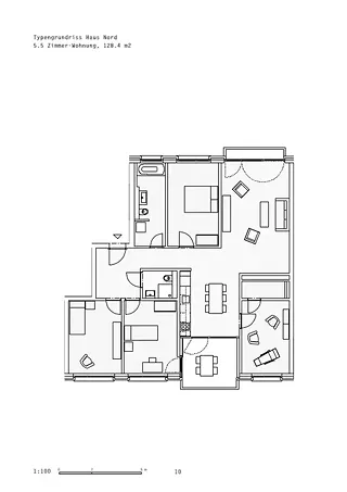 Plan au sol 5 1/2 Appartement