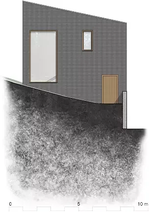 Ansicht Wohnung SW 1:100
