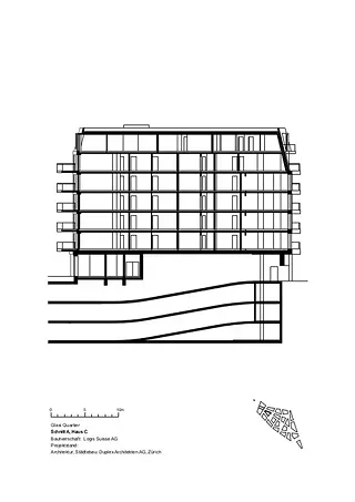 Coupe A, maison C