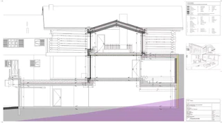 Plan d’exécution  Coupe de façade
