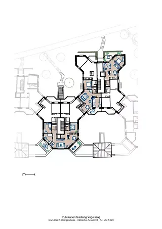 2. Obergeschoss: möblierter Bereich