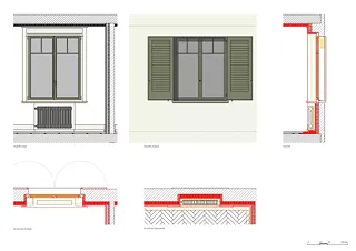 fenêtres côté cour, après la rénovation