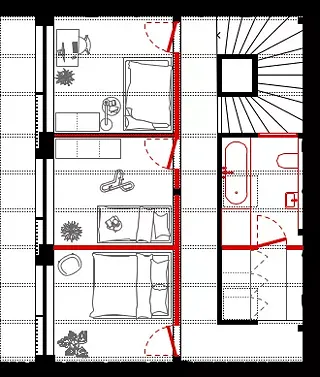 Variante habitation étage supérieur