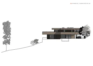 m3 EFH Küsnacht Fassade Süd-Ost