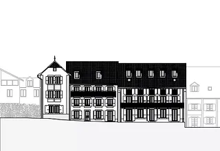 Gebäude La Passade: Fassade
