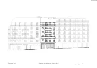 Elévation rue du Maupas