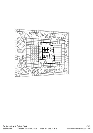 Plan 15e étage