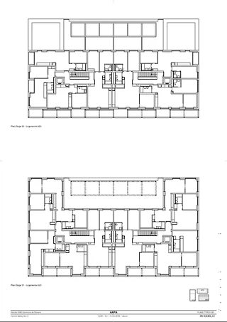 1. Obergeschoss und 3. Obergeschos