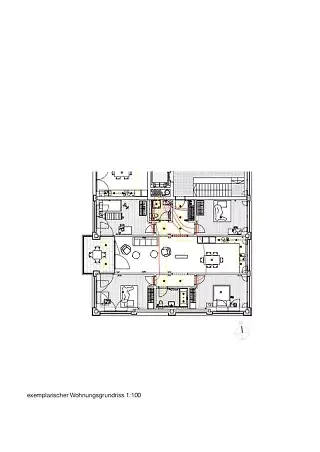 exemplarischer Wohnungsgrundriss