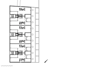 1er - 5e étage d'habitation, 1:200