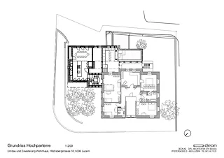 Plan rez-de-chaussée surélevé