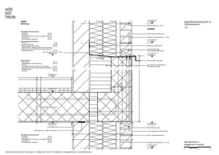 Détail parapet en béton étage supérieur pour maçonnerie apparente