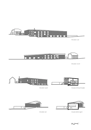 Coupes et facades