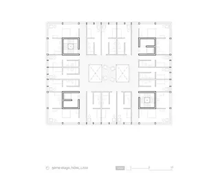 Plan étage hôtel