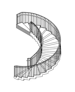 Axonométrie escalier