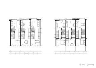 Wohnungstyp Townhouses längs