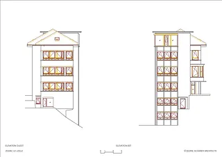 Ost- und Westfassade