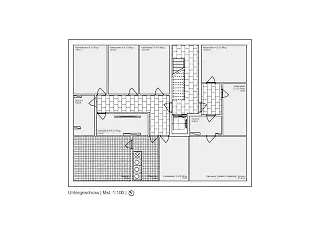Grundriss Untergeschoss, Mst. 1:100