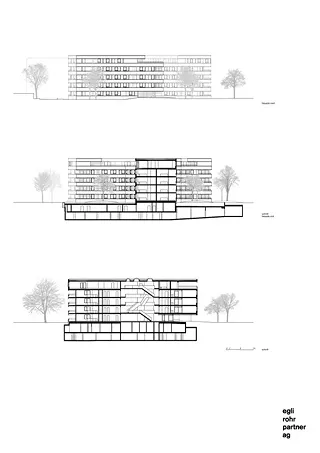 façade / coupe 1:200