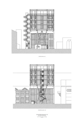 Façade sud-ouest / nord-ouest