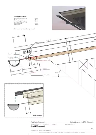 Détail de la gouttière