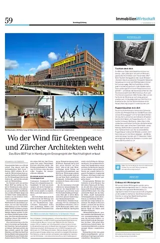 Publikation Sonntagszeitung