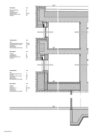 Detailschnitt 1:20