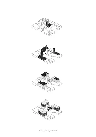 processus de construction en relation avec le bâtiment existant