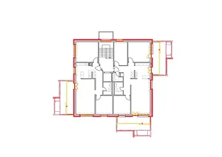 Grundriss: Abbruch und Neubau