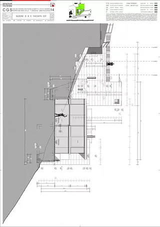 Schnitt B-B e Ostfassade