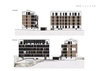 Nord- und Südfassade