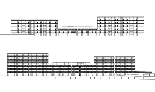 Elevations Nord et Sud Batiment A 1:400