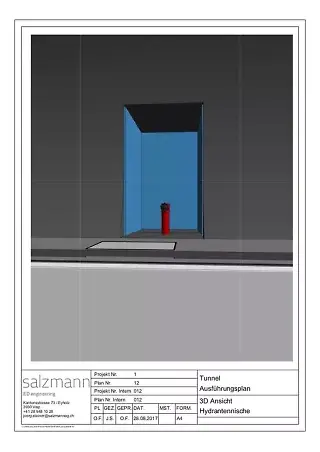 3D-Ansicht Hydrant