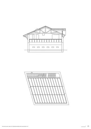 Plan et coupe de structure