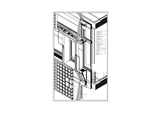 Detailaxonometrie Fassade