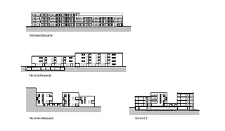façades, coupes